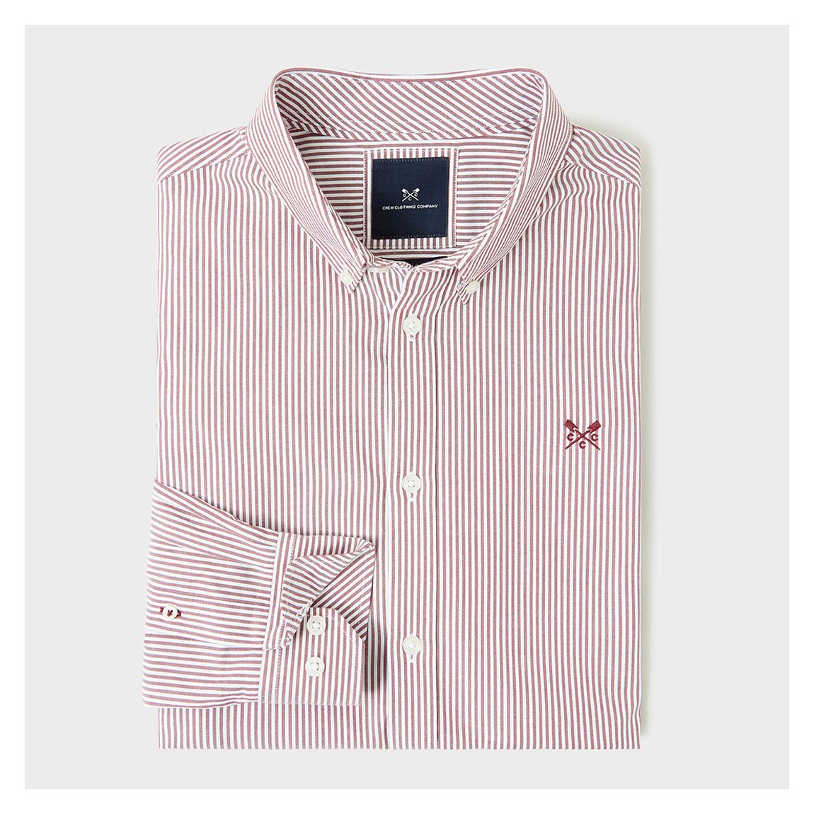 Burgundy Stretch Stripe Shirt main product photo