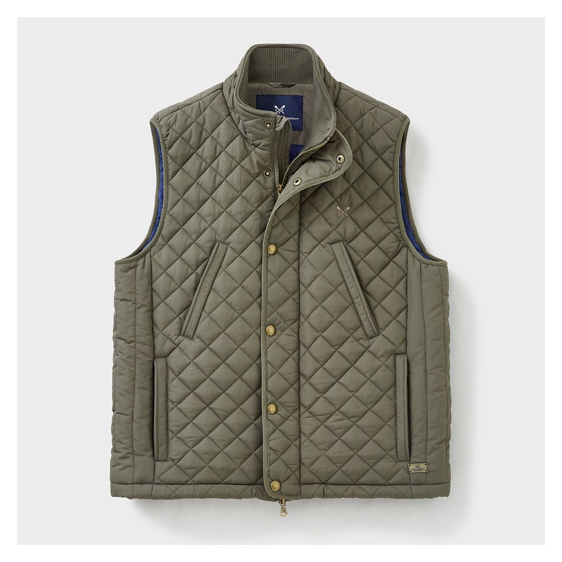 Khaki Corleigh Quilted Gilet main product photo