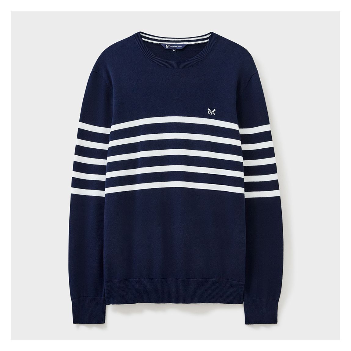 Navy/White Striped Cotton Jumper main product photo