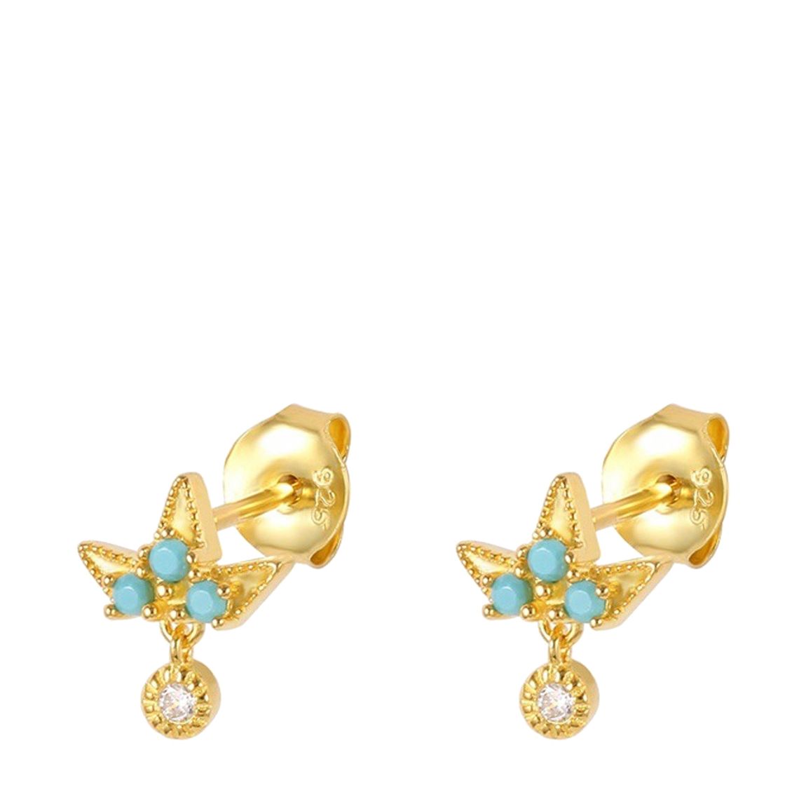 Gold Plated Swarovski Crystal Earrings main product photo