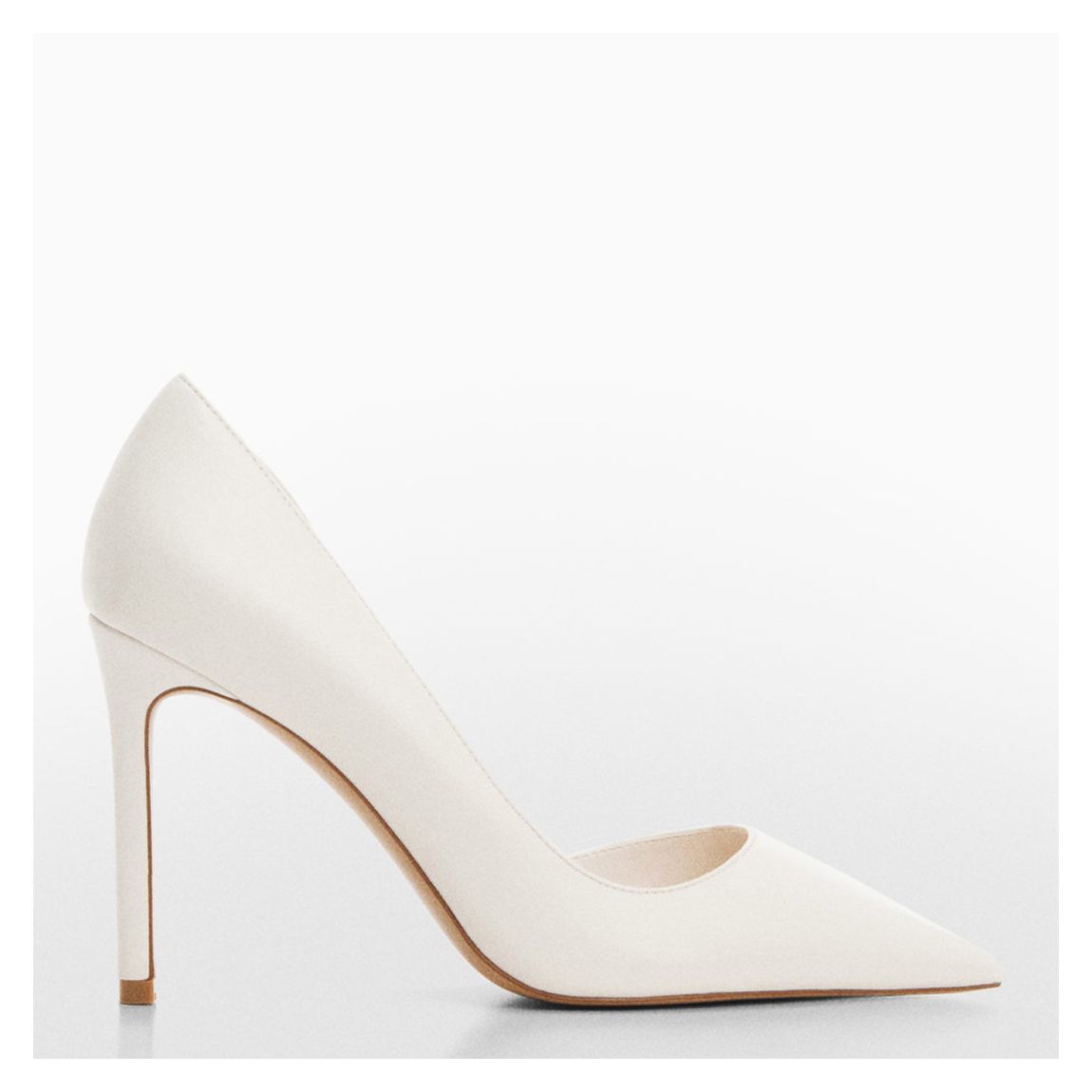 White Audrey Stiletto Court Shoes main product photo