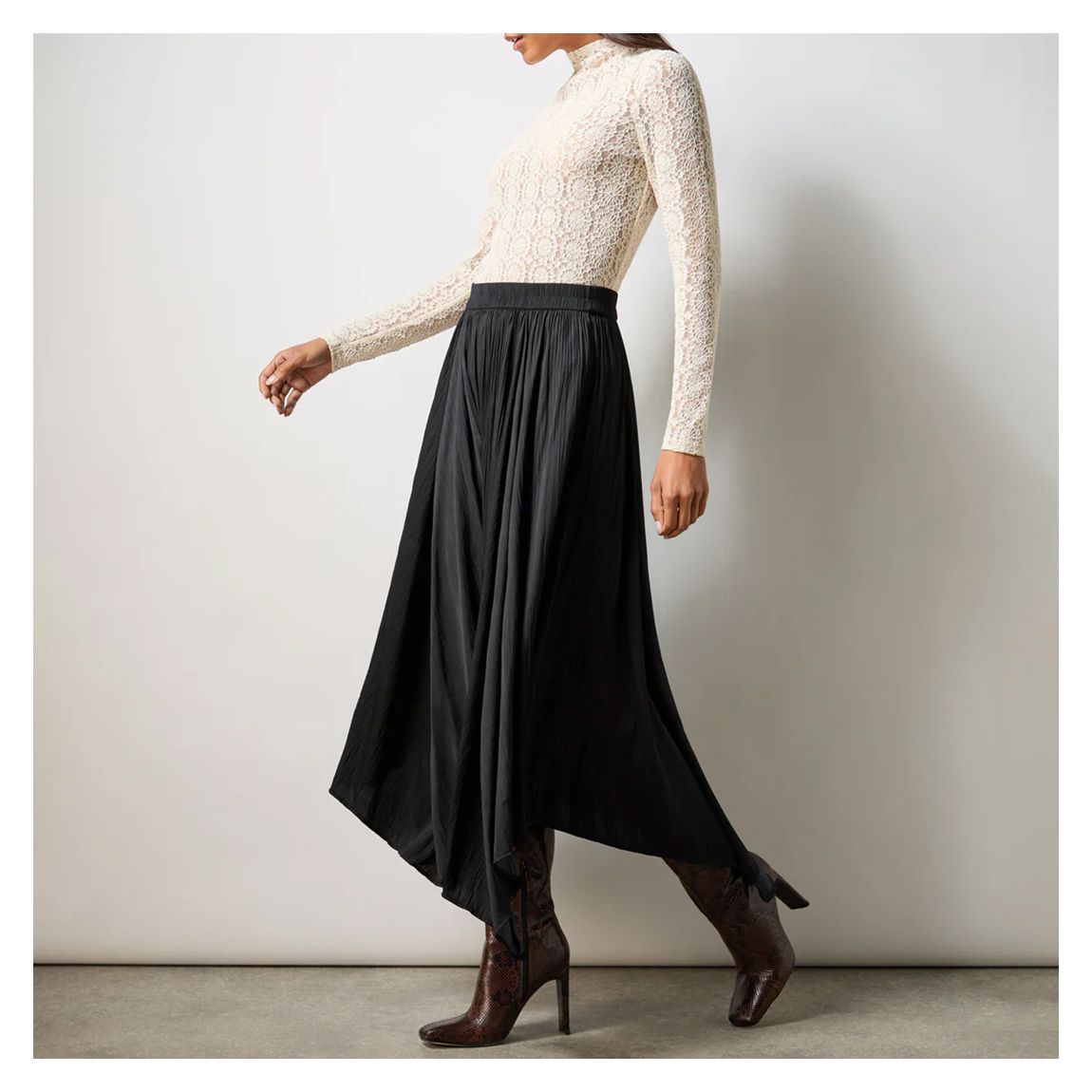 Black Plisse Full Skirt main product photo