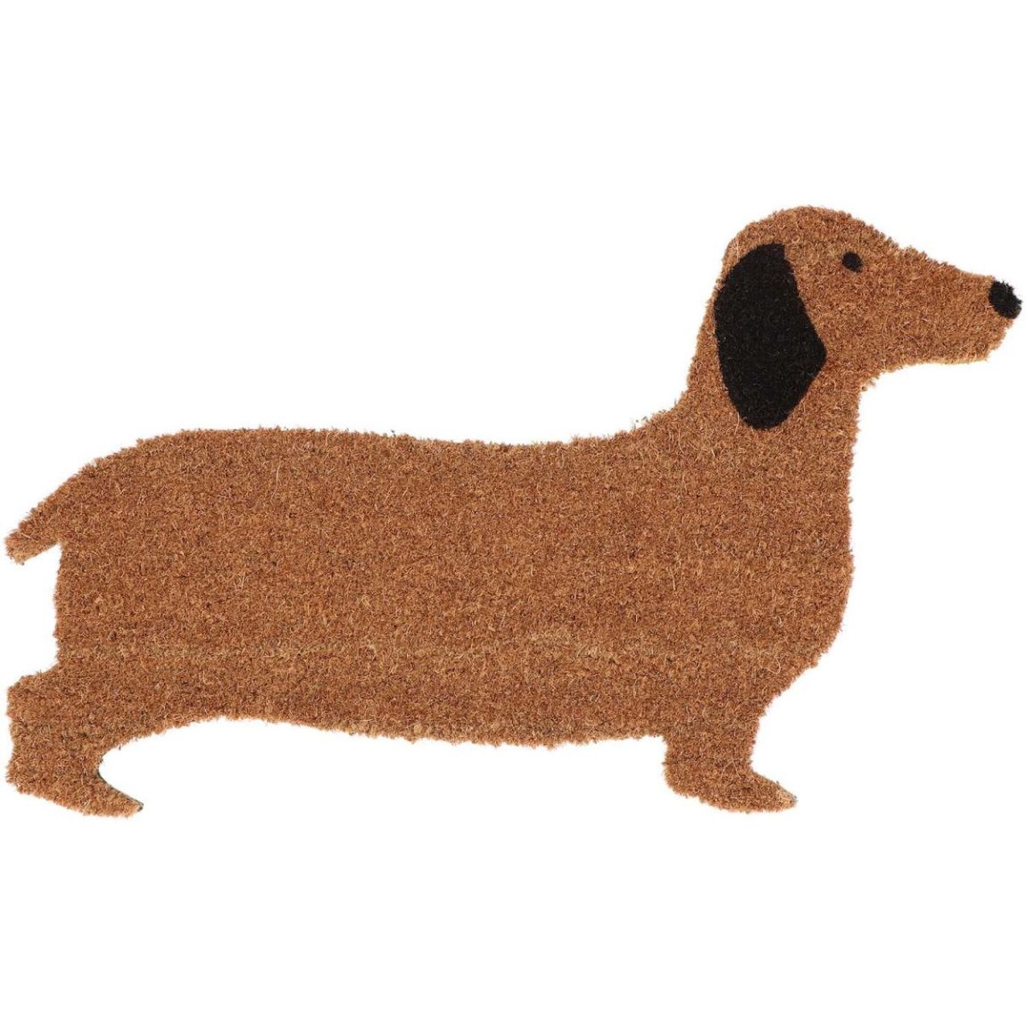Coir Doormat Dashund Shape, Brown main product photo