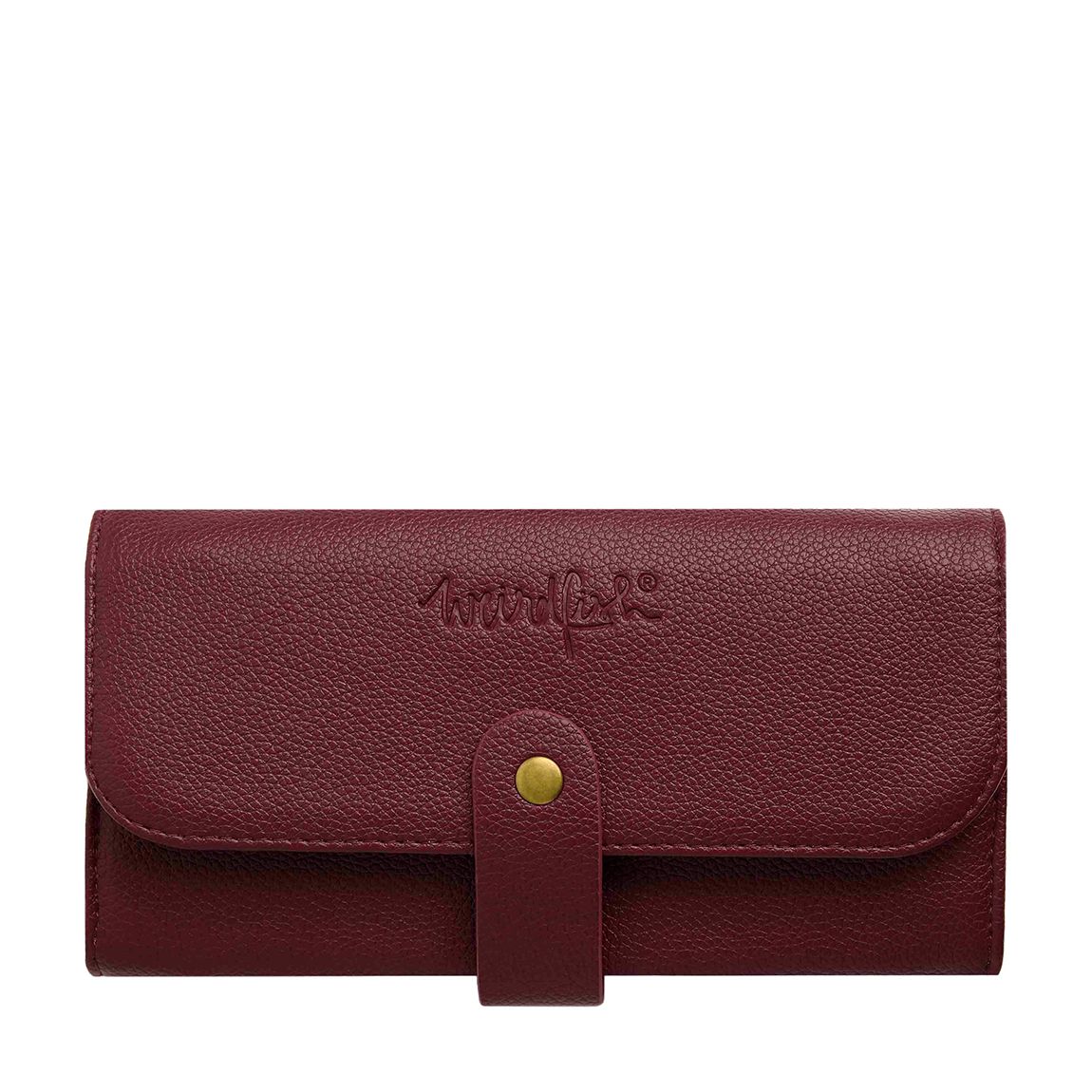 Burgundy Vegan Leather Purse main product photo