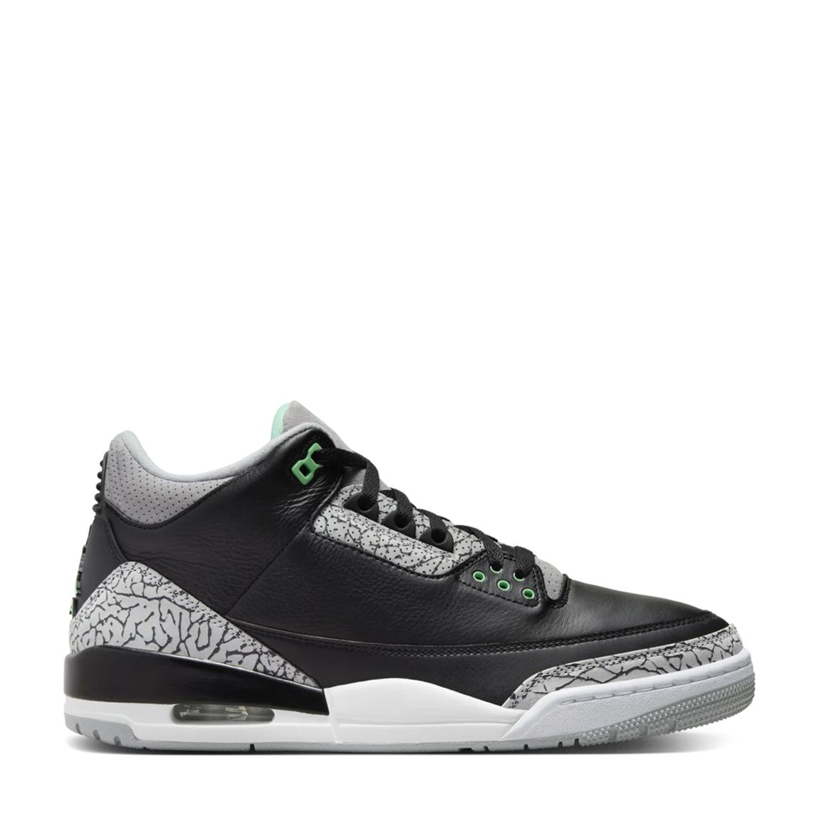 Unisex Green Glow Jordan 3 Retro Trainers main product photo