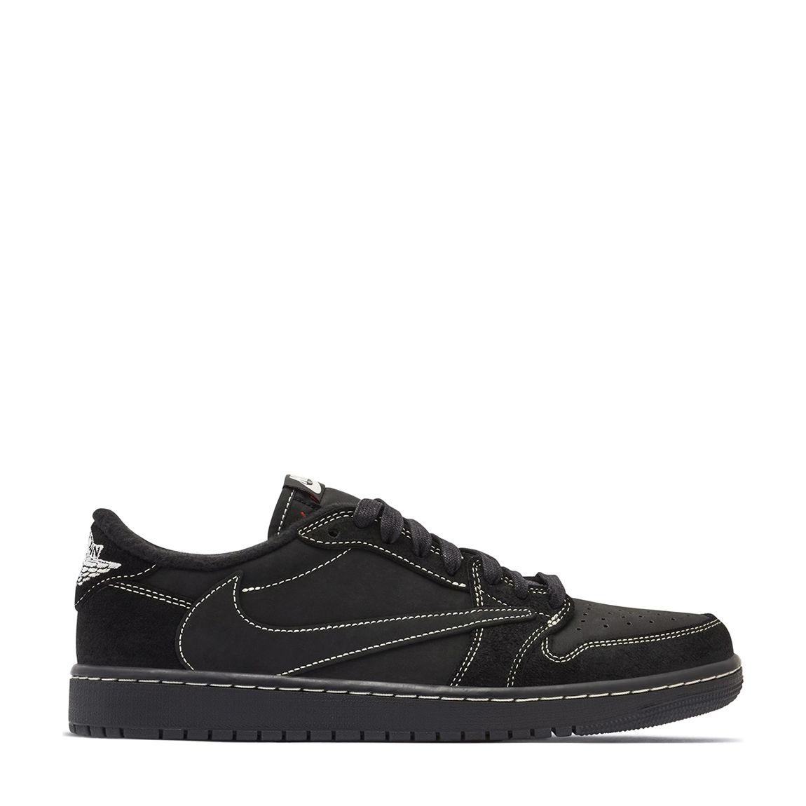 Unisex Black Phantom Jordan 1 Travis Scott Retro Low Trainers main product photo