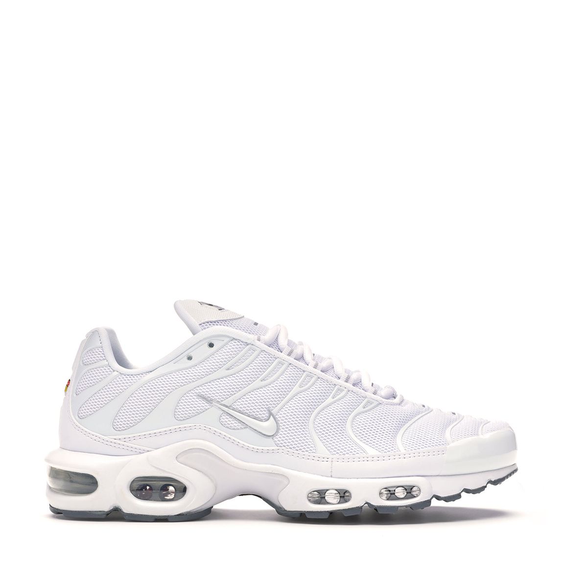 Unisex White Nike Air Max Plus Trainers main product photo