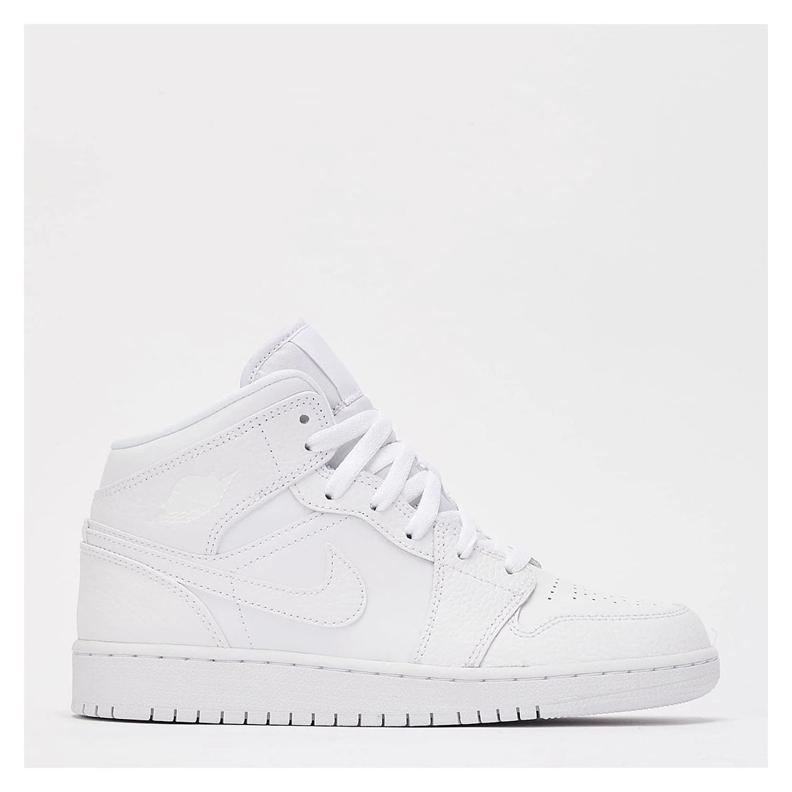 Kid's Triple White Jordan 1 Mid Trainers main product photo