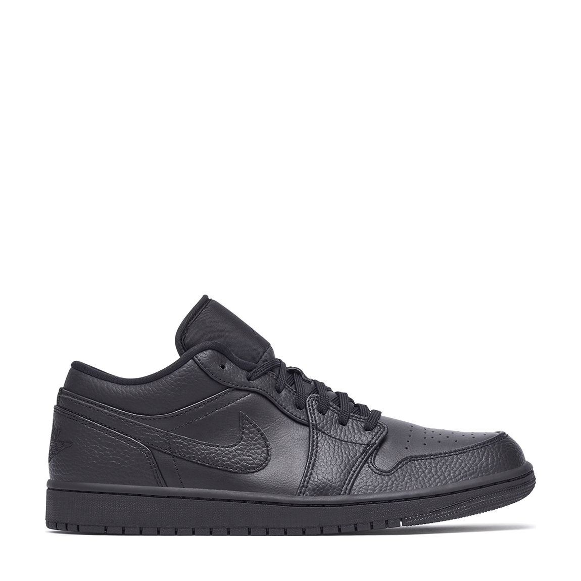 Unisex Black Jordan 1 Low Trainers main product photo