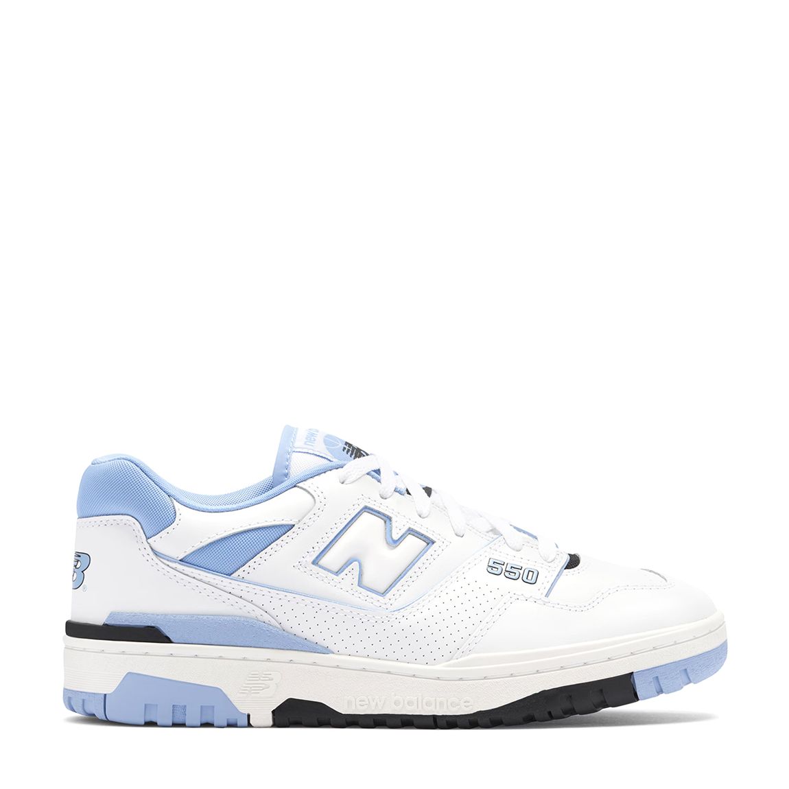 Unisex White University Blue New Balance 550 Trainers main product photo