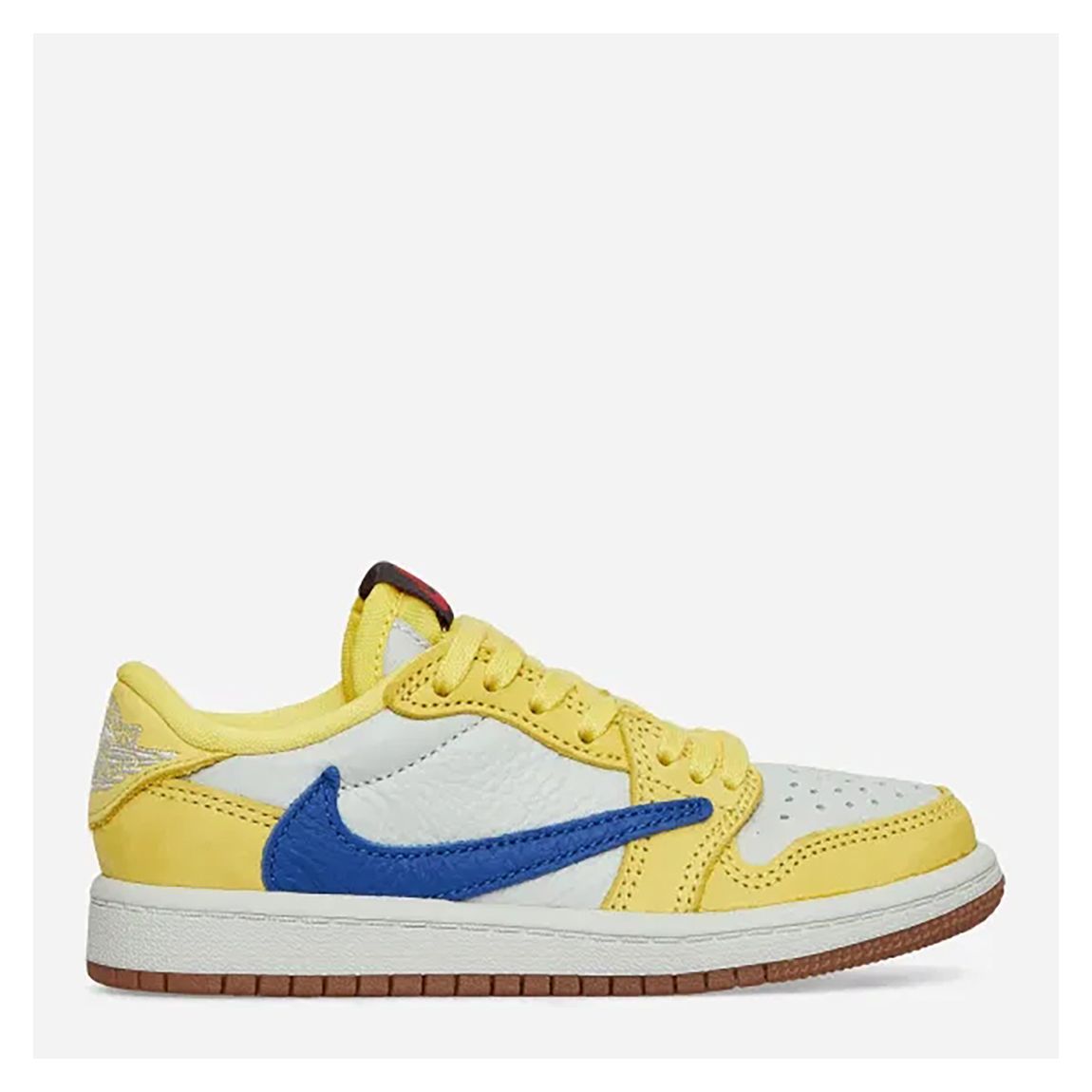 Kid's Yellow/Blue Jordan 1 Retro Low Travis Scott Trainers main product photo