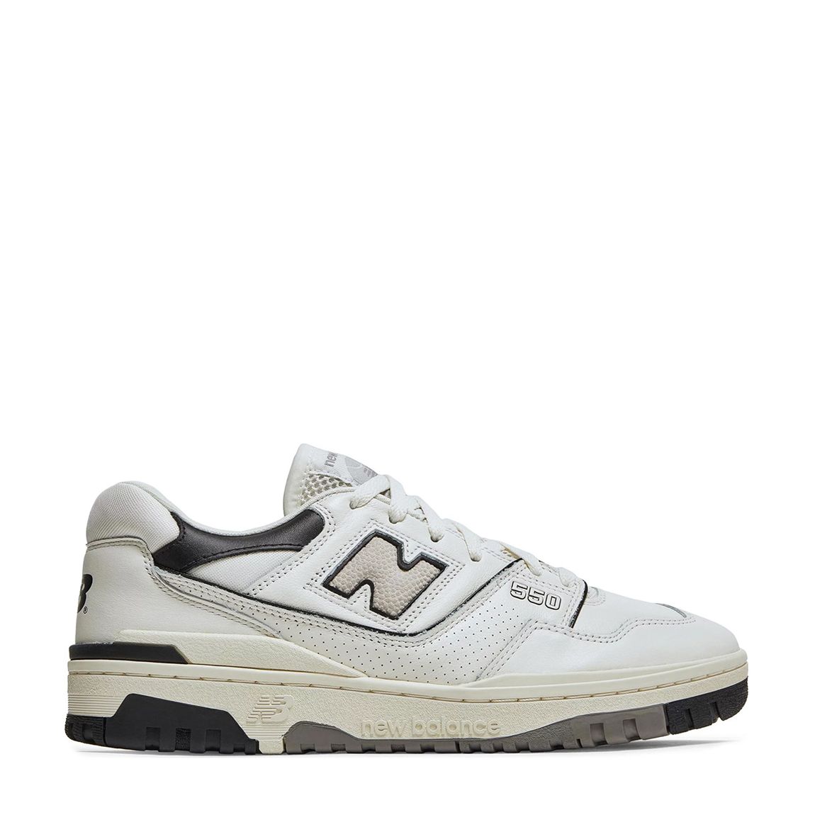 Unisex Cream Black New Balance 550 Trainers main product photo