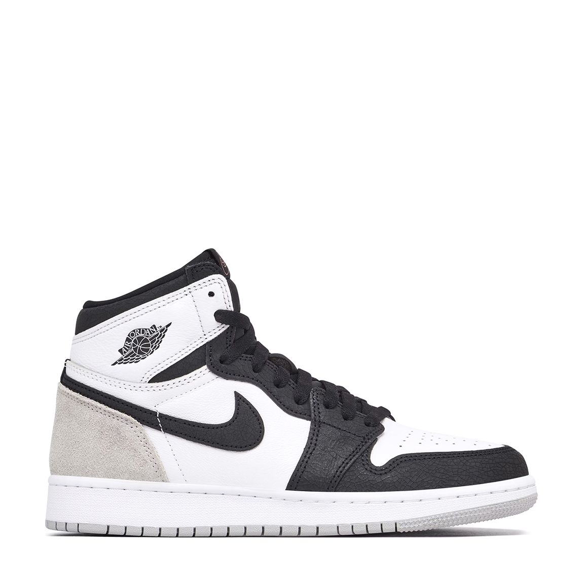 Kid's Grey/Black Jordan 1 High Retro OG Trainers main product photo