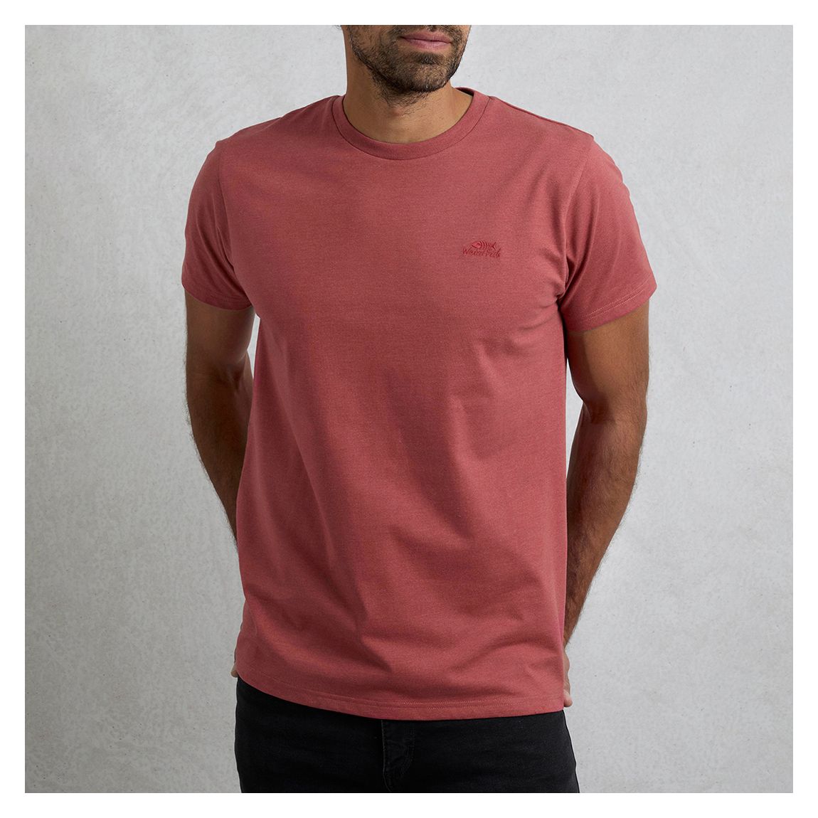 Dusty Pink Hooked Branded Tee main product photo