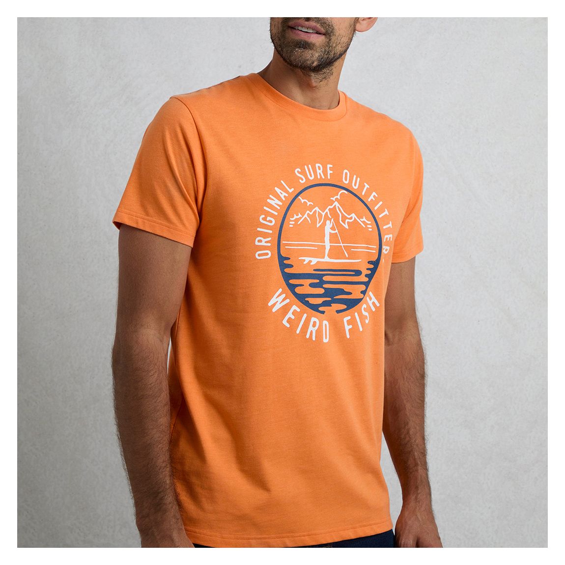 Orange Paddle Front Print Graphic T-Shirt main product photo
