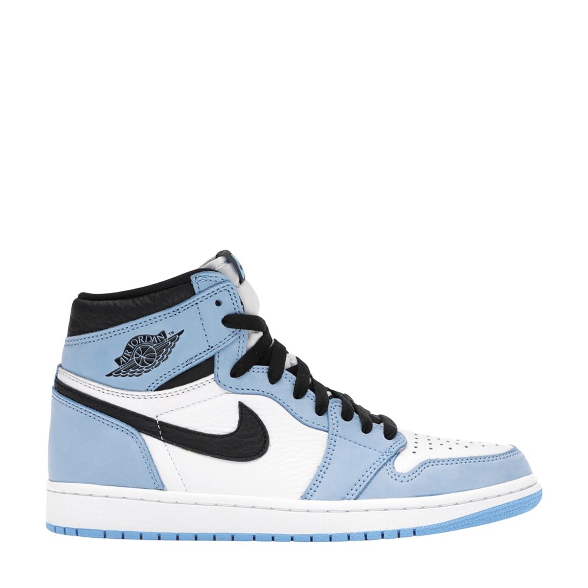 Unisex Blue University Jordan 1 High Top Trainers main product photo