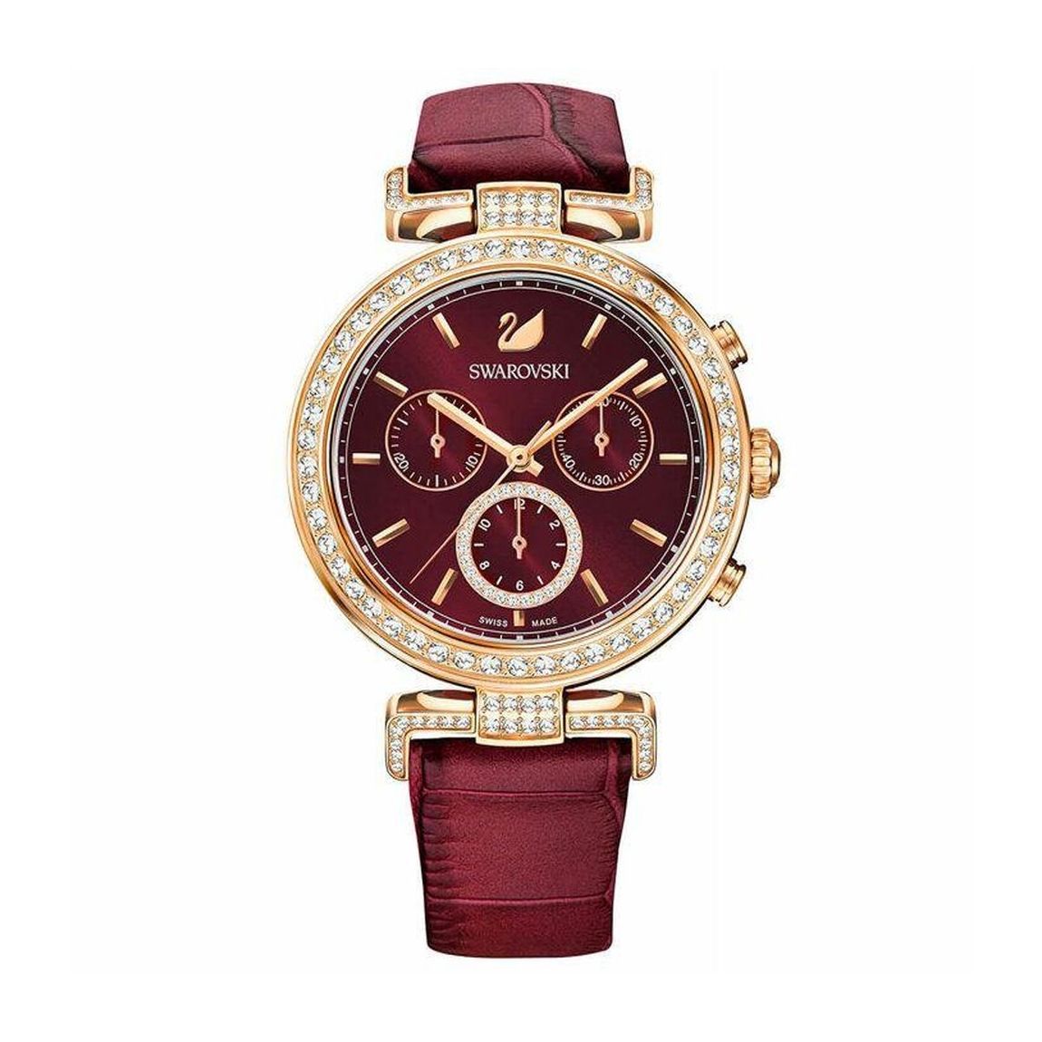 Swarovski 5416701 Era Journey Dark Red Rose-Gold Tone PVD Women's Watch main product photo