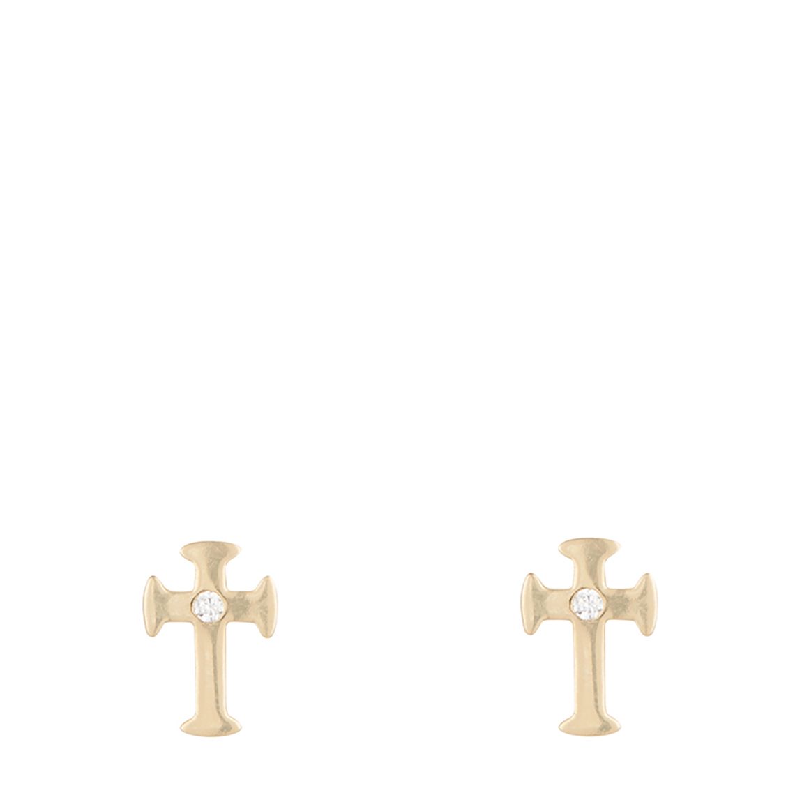 Gold Cross Earrings main product photo