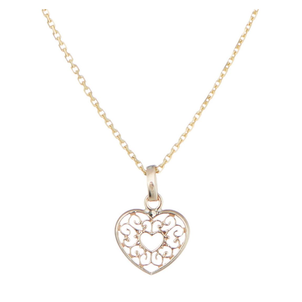 Gold Cœurs Arabesque Pendant Necklace main product photo