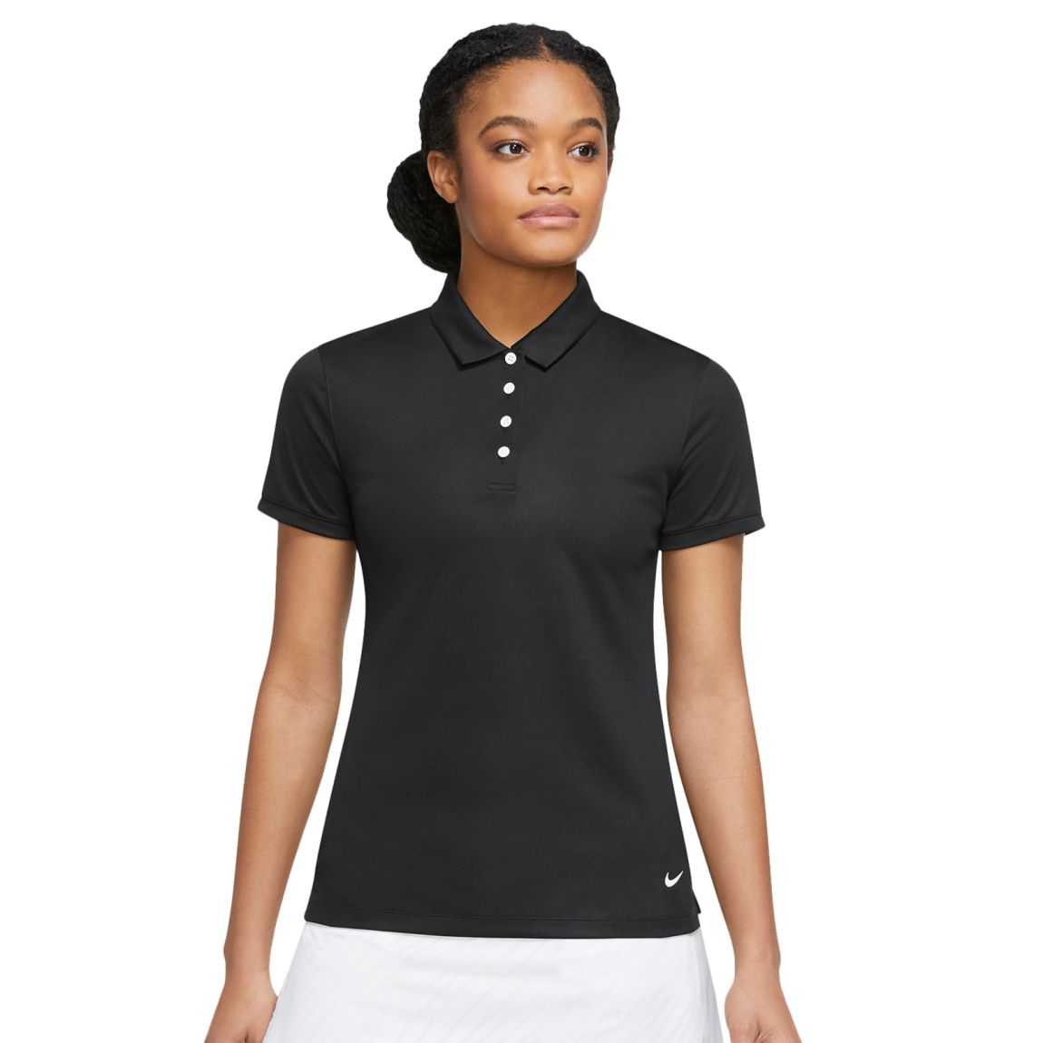 Polo Shirt Victory Recycled Polyester Black/White main product photo