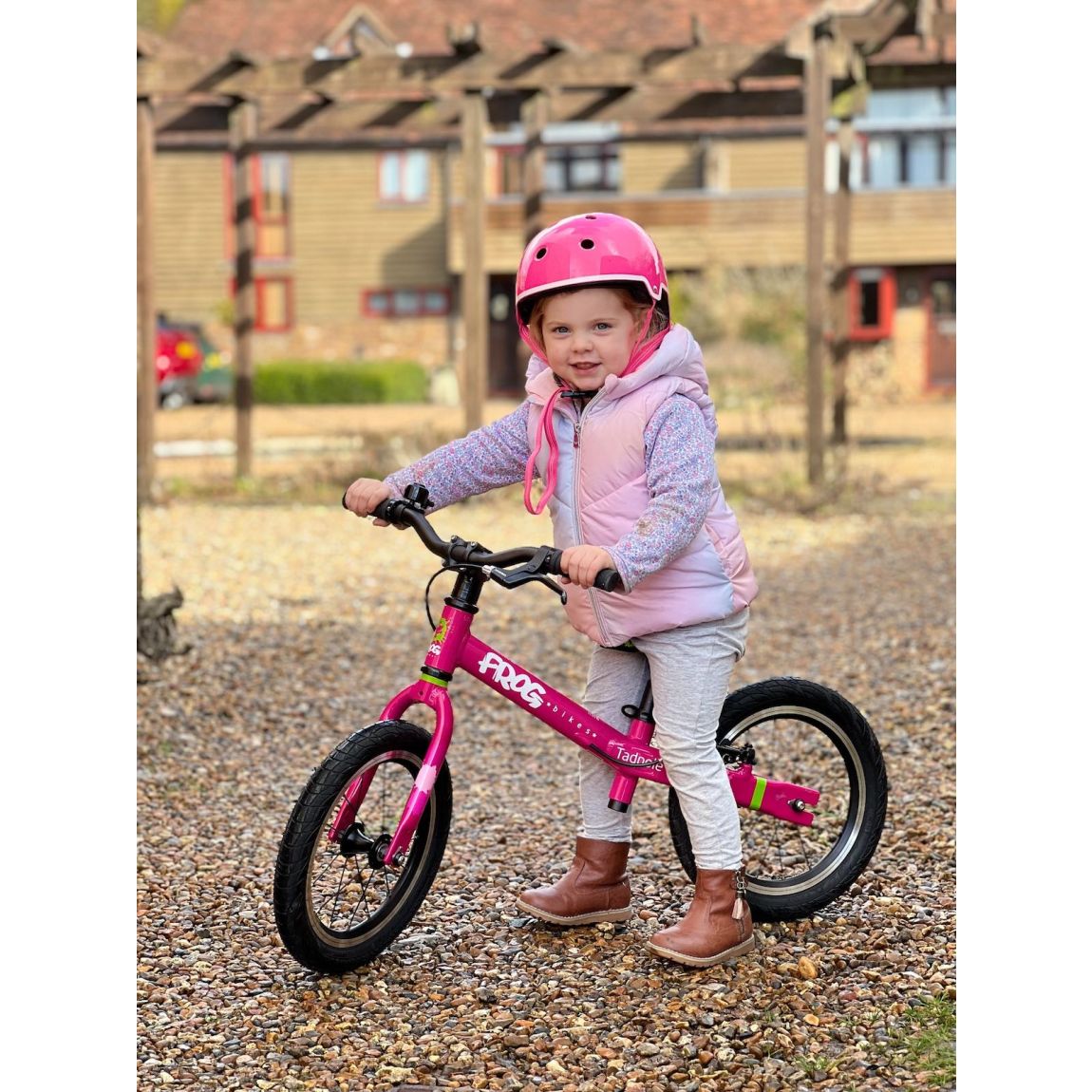 Tadpole Plus - Pink for 3-4 years, 14” wheel - Balance Bike main product photo