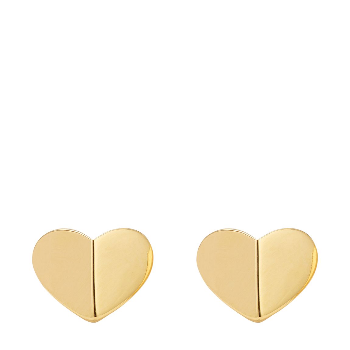 Gold Metal Small Heart Studs main product photo