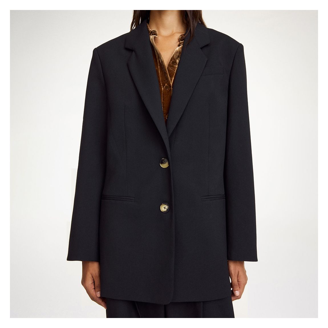 Black Ophie Textured Blazer main product photo