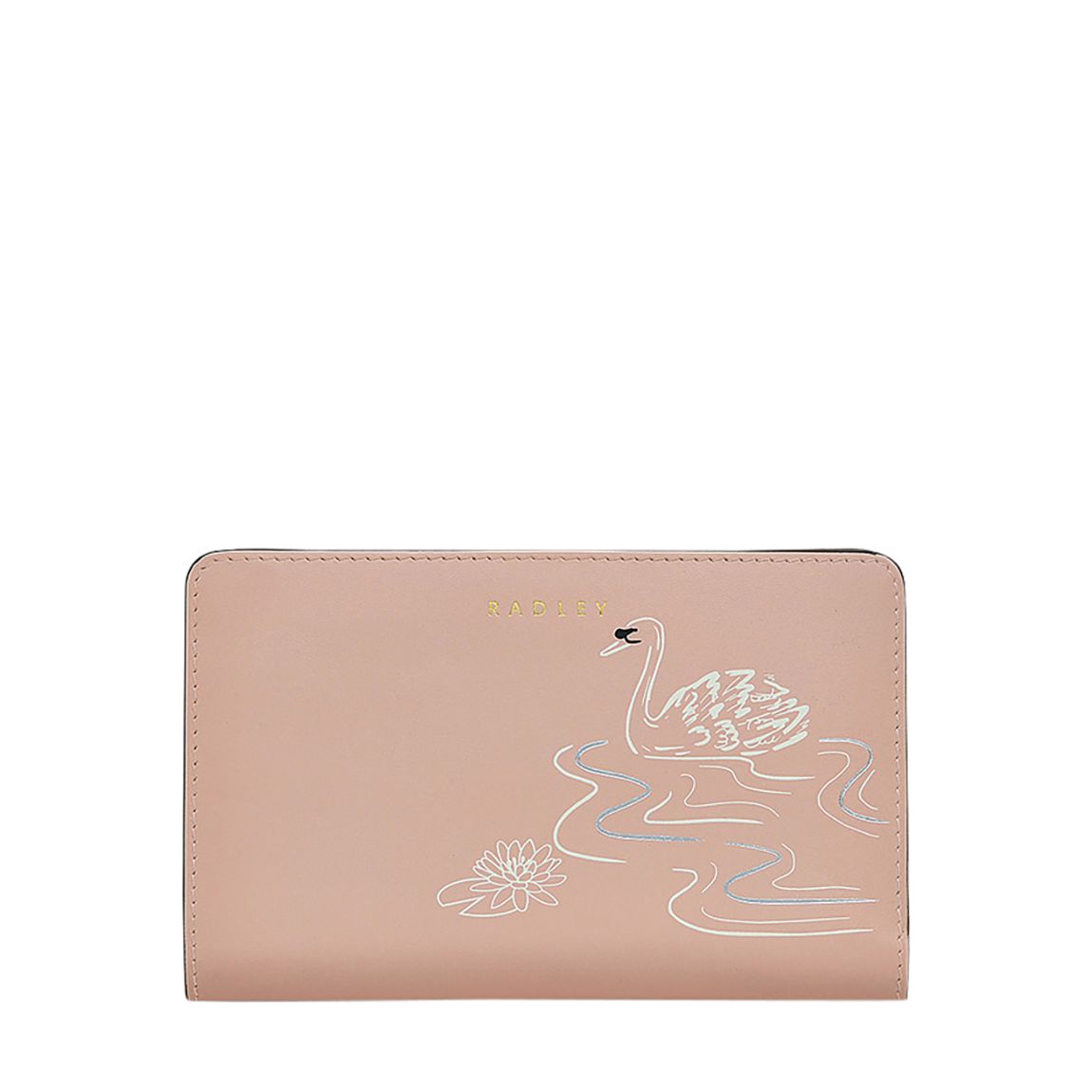 Powder Pink Leather Medium Bifold Purse main product photo