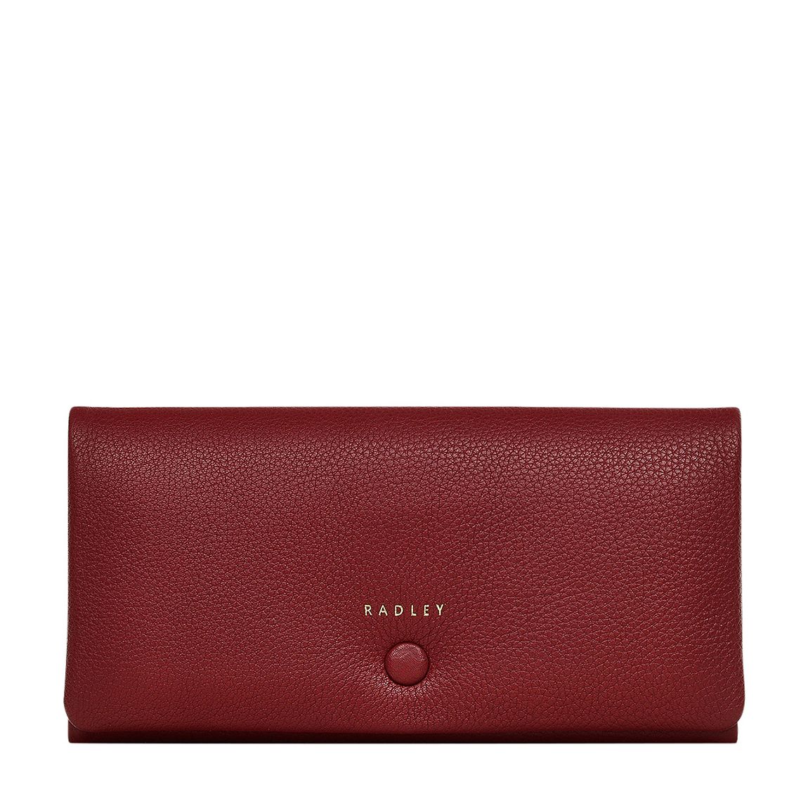 Cranberry Leather Large Flapover Matinée Clutch main product photo