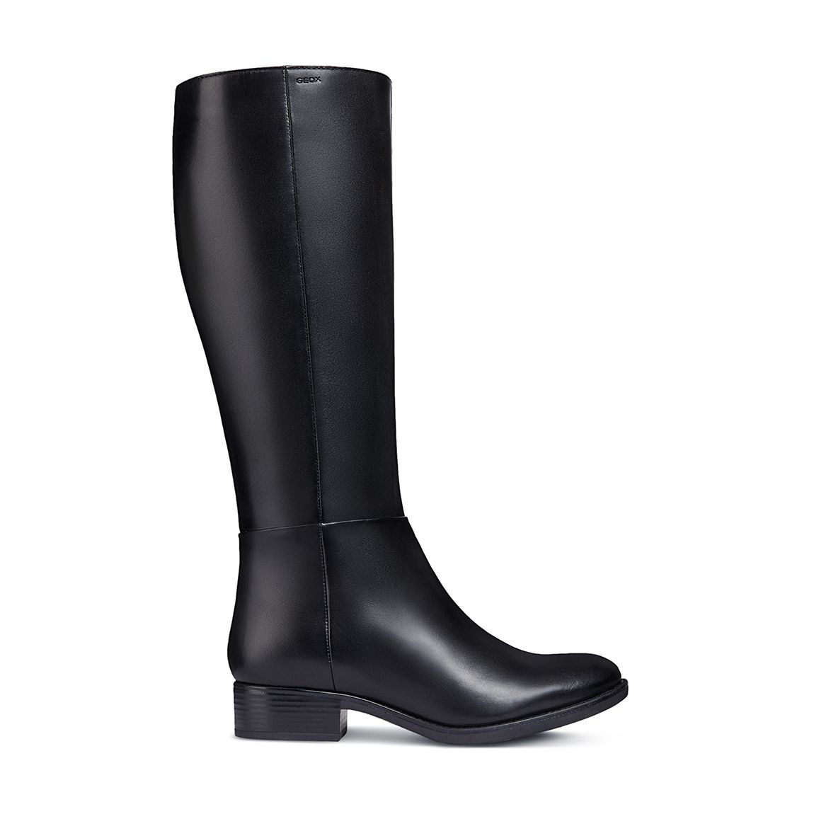 Black Felicity Leather Long Boots main product photo