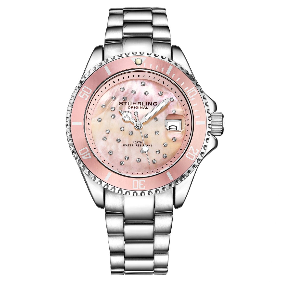 Pink Ladies Diver Quartz Watch 39mm main product photo