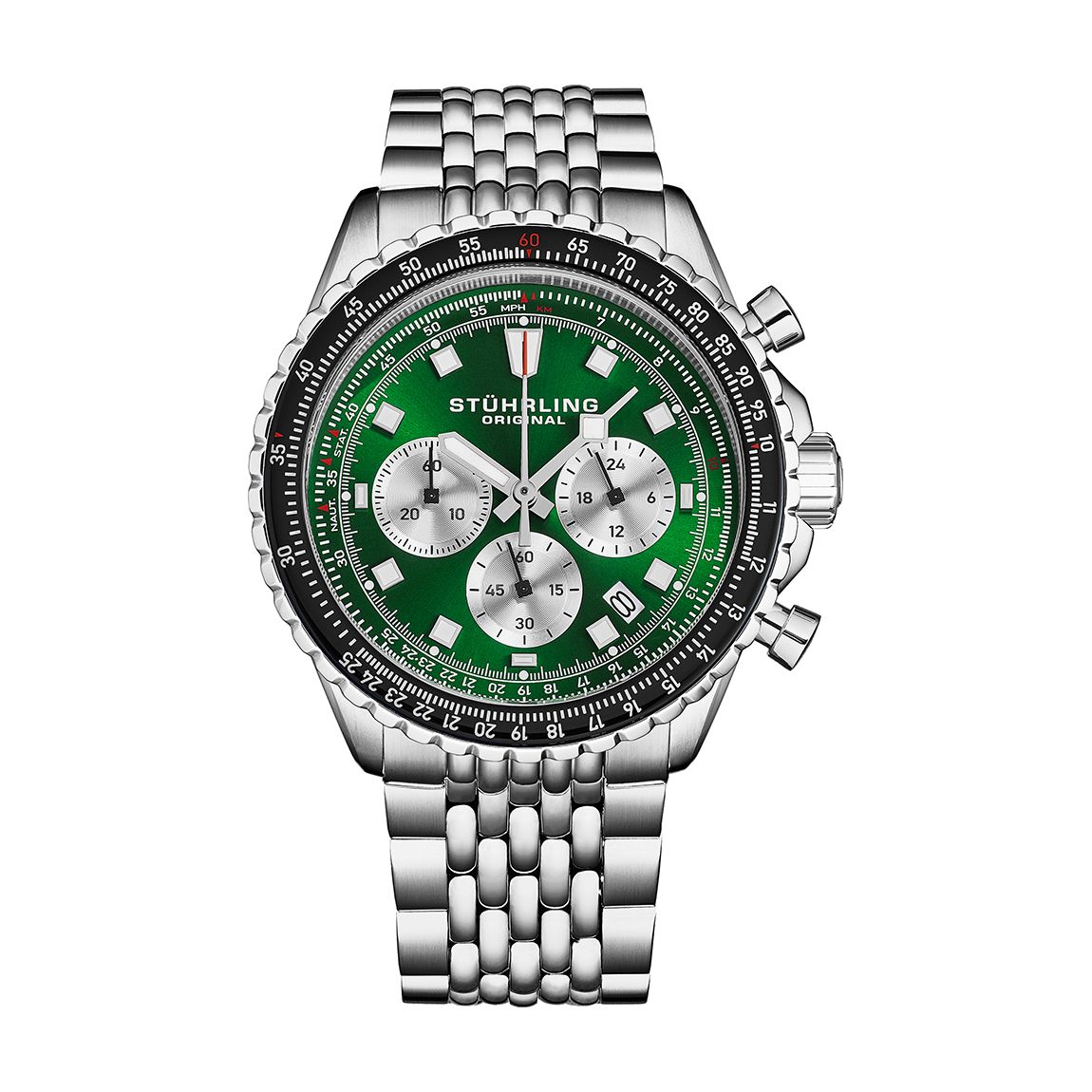 Green Men's Japan Chrono Watch 44mm main product photo