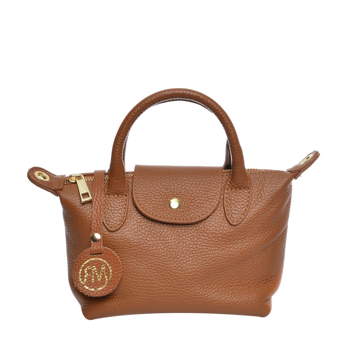 Brown Leather Handbag By Roberta M main product photo