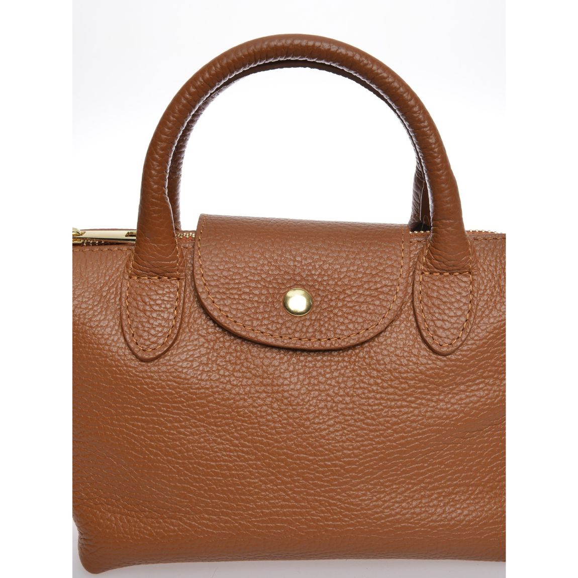 Brown Leather Handbag By Roberta M main product photo