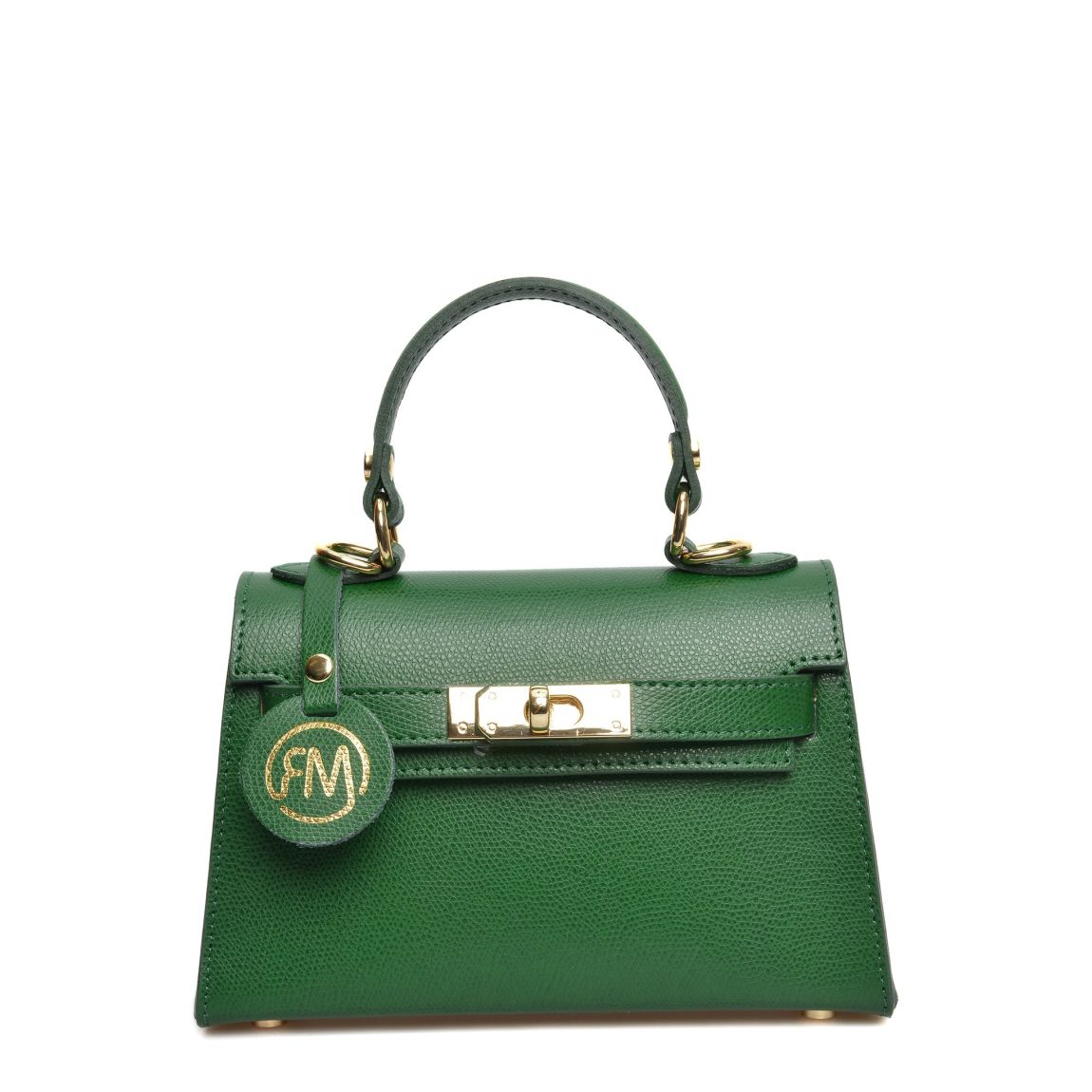 Green Italian Leather Crossbody Bag main product photo