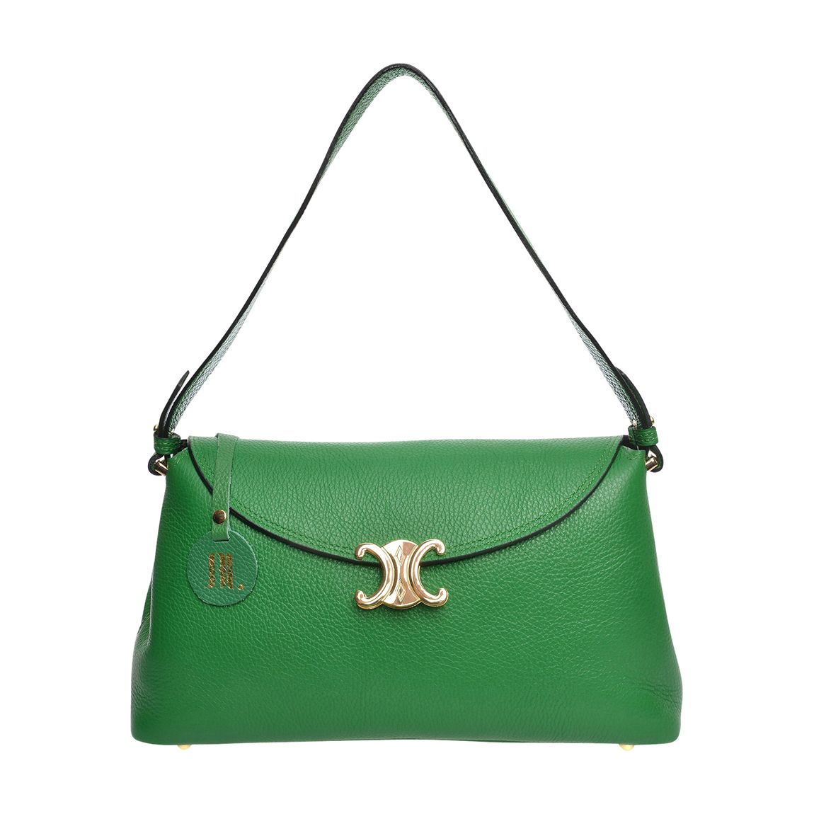 Green Leather Crossbody By Roberta M main product photo