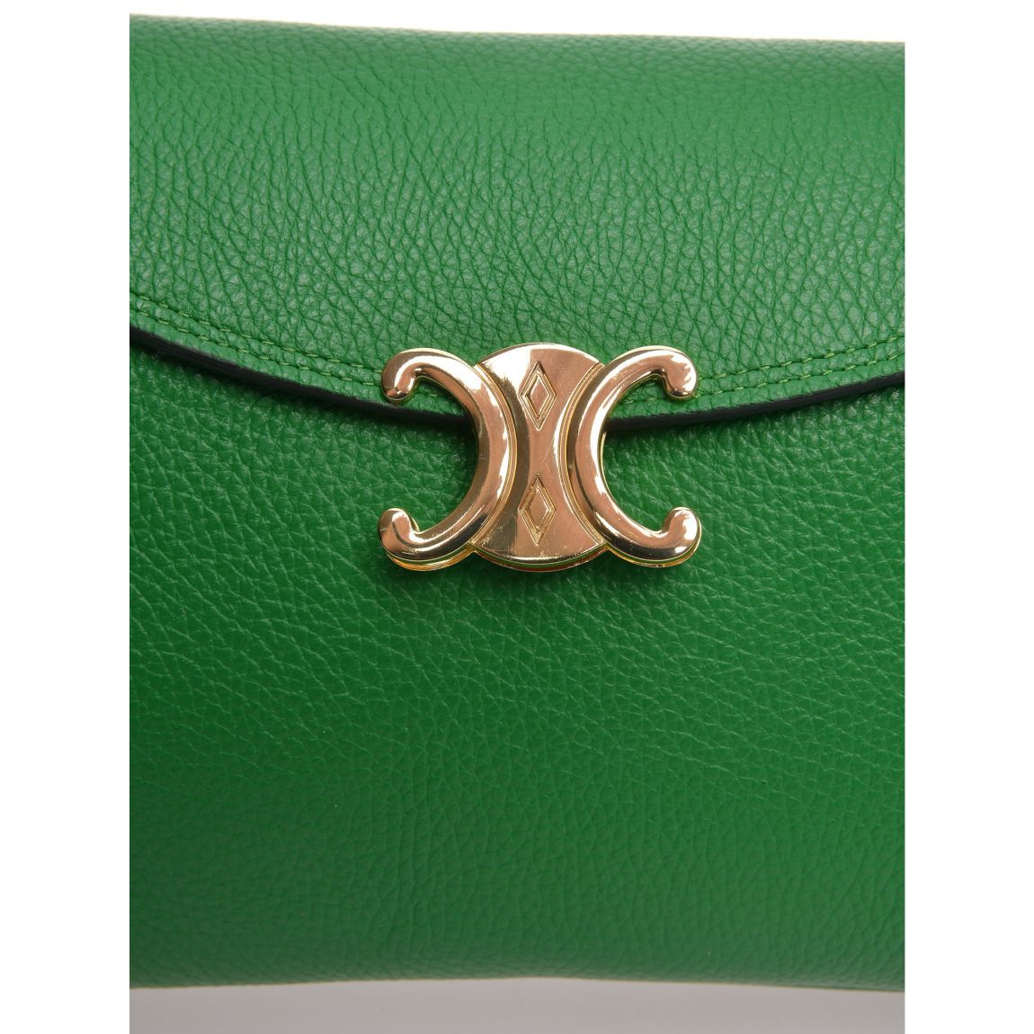 Green Italian Leather Handbag main product photo