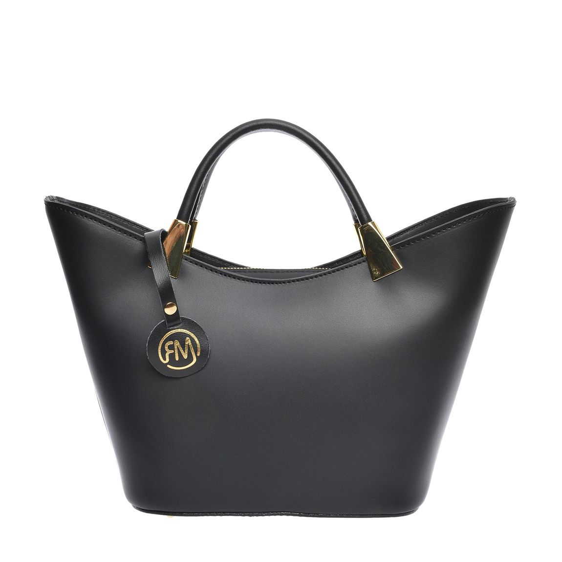 Black Leather Hobo Bag By Roberta M main product photo