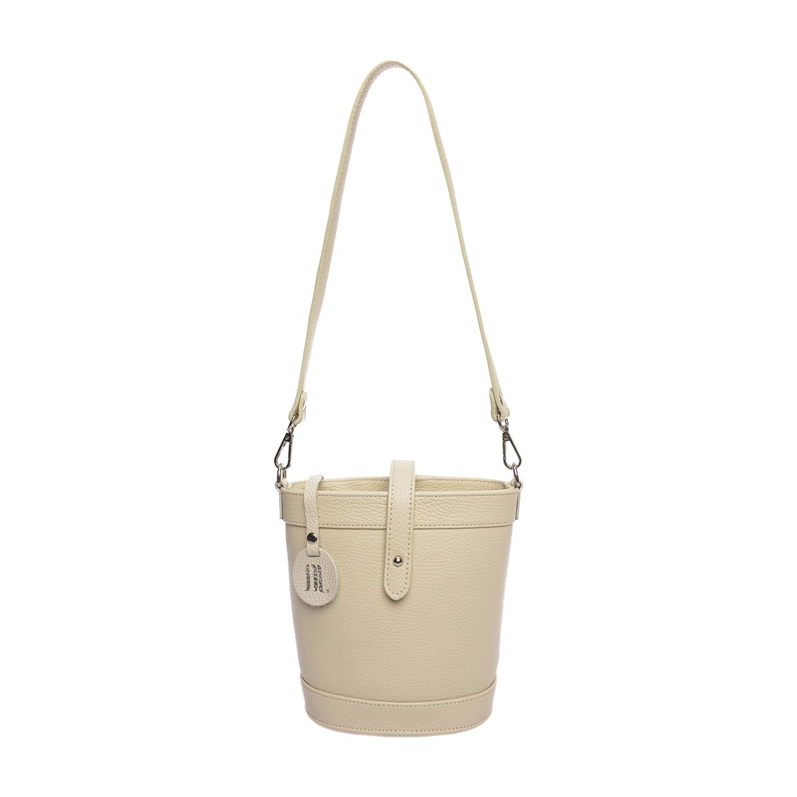 Beige Leather Handbag By Roberta M main product photo