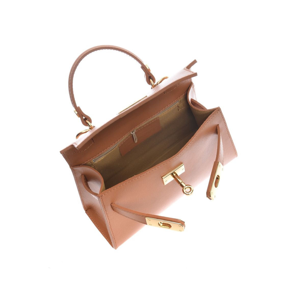 Brown Italian Leather Crossbody Bag main product photo
