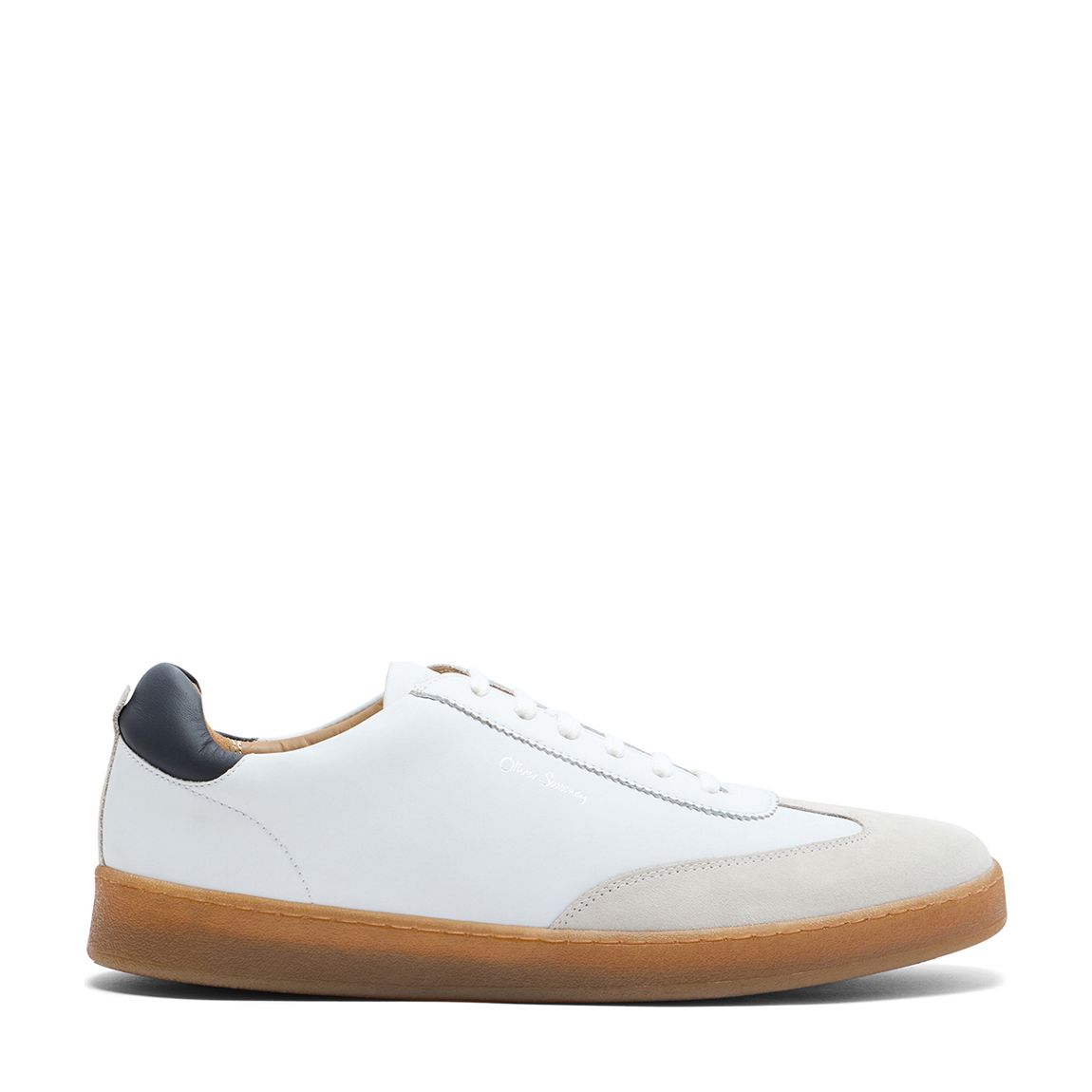 White Hambleton Leather Trainers main product photo