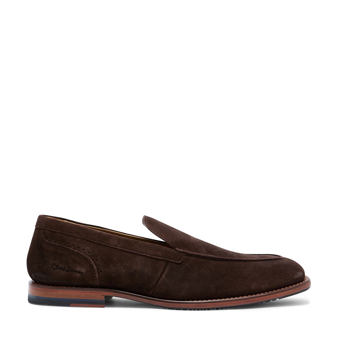 Chocolate Newark Suede Loafers main product photo