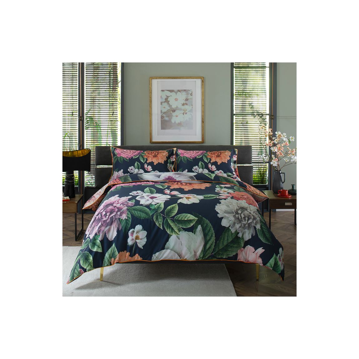 Chelsea Show Digitally Printed 100% Cotton Duvet Set – Pure Luxury King main product photo