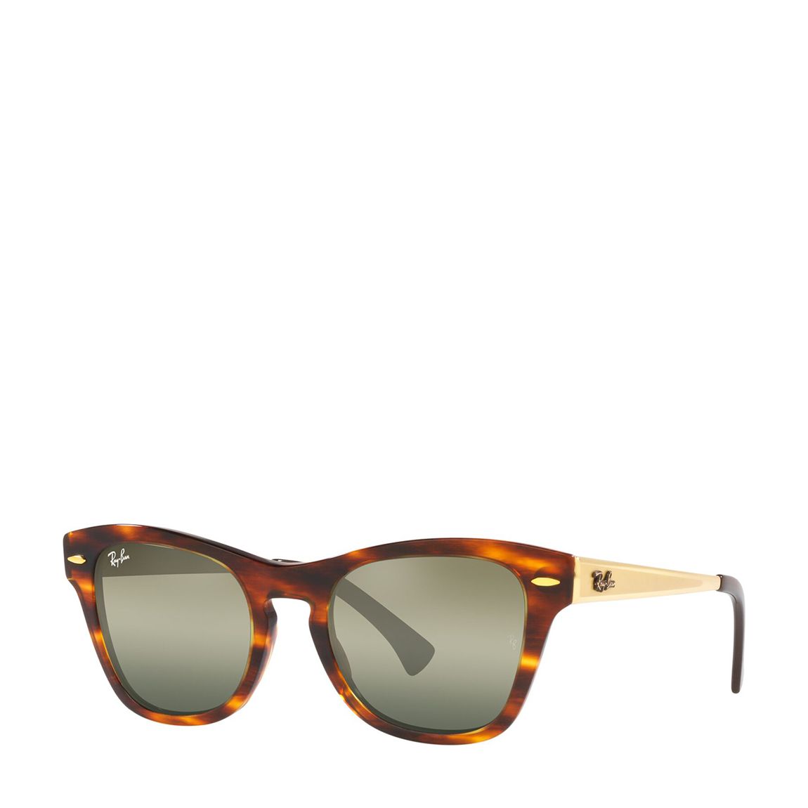 Havana Striped Sunglasses 53mm main product photo