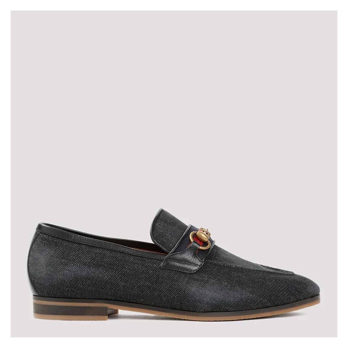 Men's Black Denim Mocassin main product photo