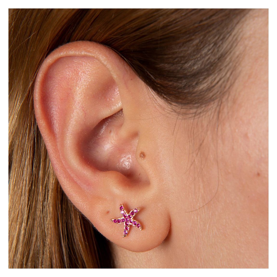 Sterling Silver Rose Gold Earring main product photo
