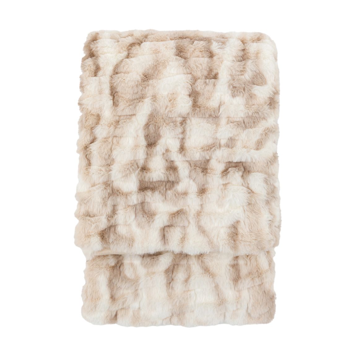 Deco Luxe Ruched Faux Fur 130x170cm Throw main product photo