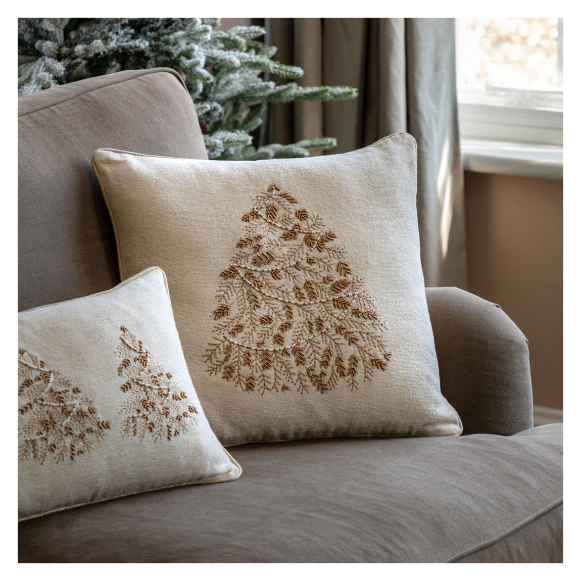 Deco Luxe Embroidered Tree 45x45cm Cushion main product photo