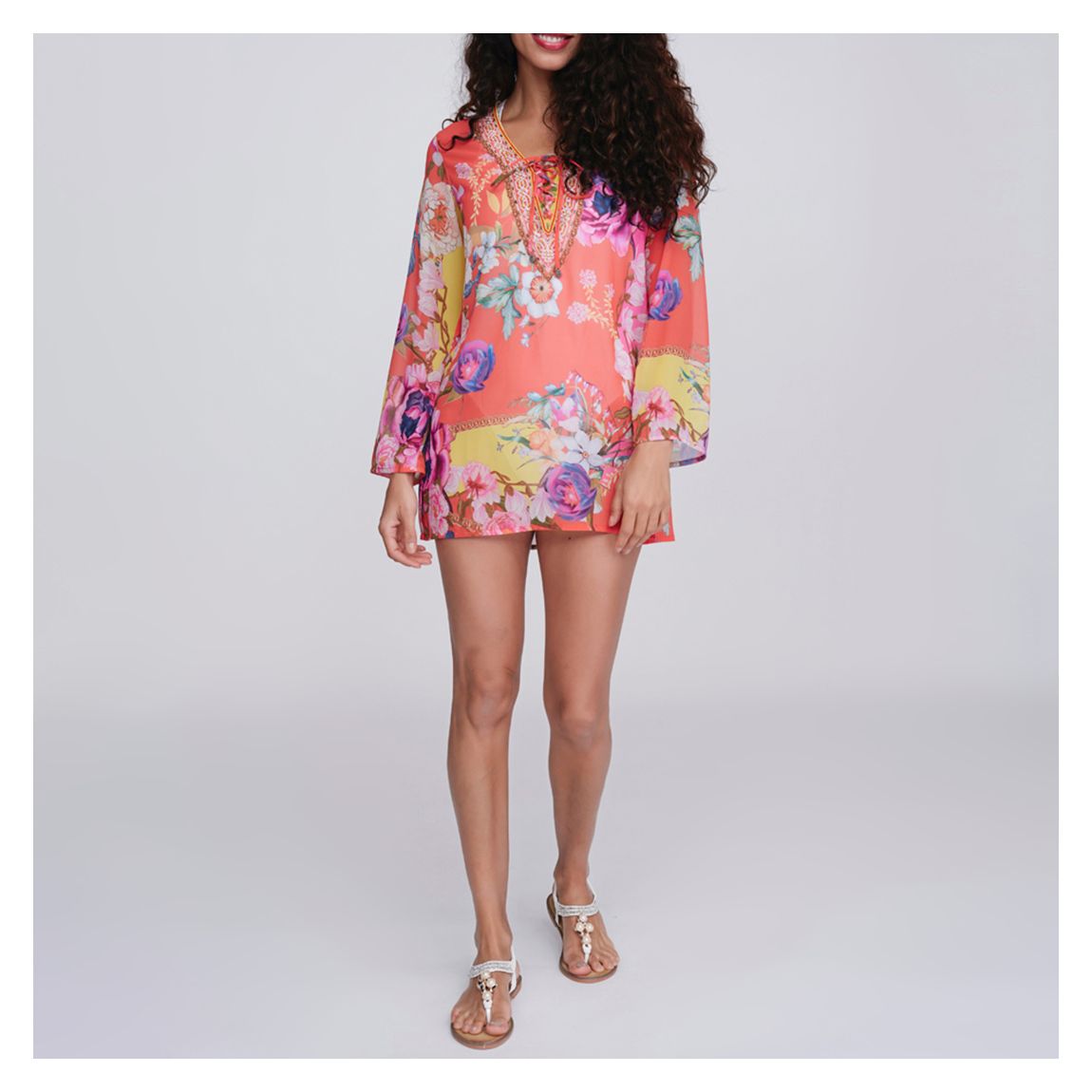 Orange Hawaii Cover Up main product photo