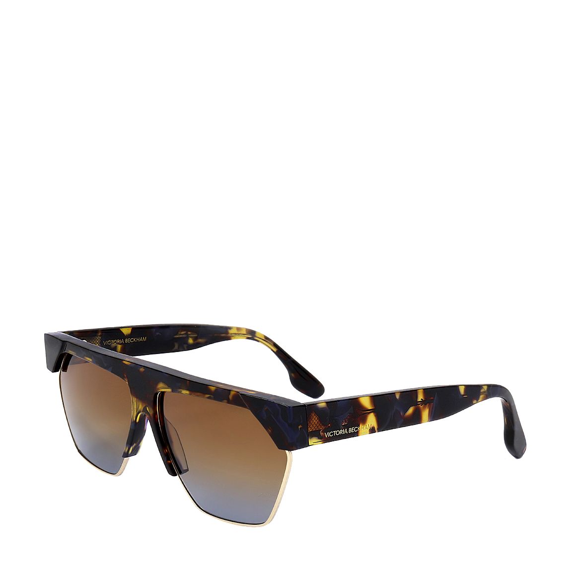 Havana Blue Square Sunglasses 62mm main product photo